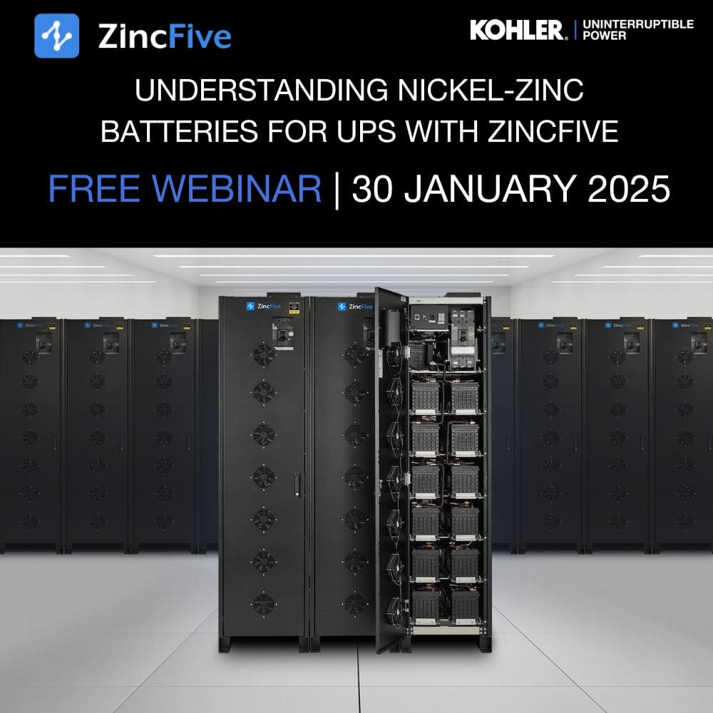 WEBINAR | Understanding Nickel-Zinc batteries for UPS with ZincFive